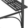 Gazebo Barbecue Ripiani Laterali Antracite 220x115x230 Acciaio