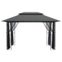 Gazebo con Pareti Laterali Antracite 400x300x270 cm Acciaio