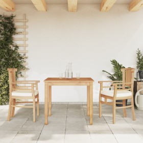 Set da Pranzo per Giardino 3 pz in Legno Massello di Teak