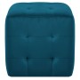 Pouf 2 pz Blu 30x30x30 cm in Velluto