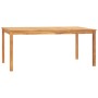 Set da Pranzo per Giardino 5 pz in Legno Massello di Teak