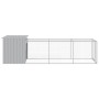 Pollaio Area Corsa Grigio Chiaro 110x405x110 cm Acciaio Zincato