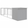 Pollaio Area Corsa Grigio Chiaro 110x405x110 cm Acciaio Zincato