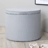 Venture Home Pouf Dunken 51x51x43 cm a Coste Grigio