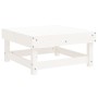 Set Salotto da Giardino 5 pz in Legno Massello di Pino Bianco