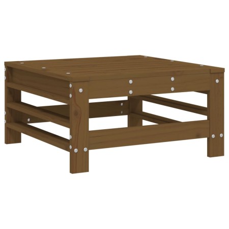 Set Salotto da Giardino 4 pz Miele in Legno Massello di Pino