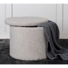 Venture Home Pouf Dunken 51x51x43 cm Pelliccia Grigio