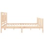 Giroletto con Testiera 180x200 cm in Legno Massello