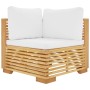 Set Divani da Giardino 12 pz con Cuscini Legno Massello di Teak