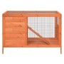 Conigliera Marrone 103x44x69,5 cm in Legno Massello di Pino