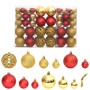 Palline di Natale 100 pz Oro e Rosso Vino 3 / 4 / 6 cm