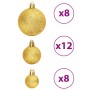 Palline di Natale 100 pz Oro e Rosso Vino 3 / 4 / 6 cm