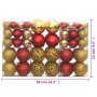 Palline di Natale 100 pz Oro e Rosso Vino 3 / 4 / 6 cm