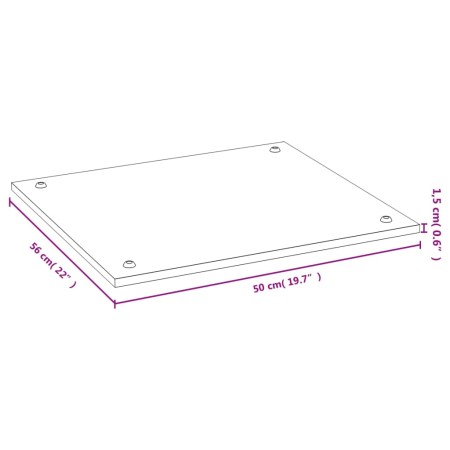 Coprifornelli 50x56x1,5 cm in Bambù