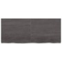 Ripiano Marrone Scuro 120x50x(2-4) cm Massello Rovere Trattato