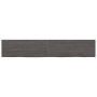 Ripiano Marrone Scuro 160x30x(2-4) cm Massello Rovere Trattato