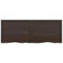 Ripiano Marrone Scuro 160x60x(2-6) cm Massello Rovere Trattato