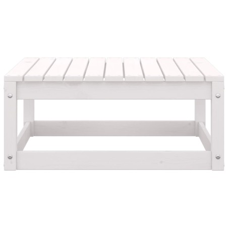 Set Divani da Giardino 3 pz Cuscini Legno Massello Pino Bianco