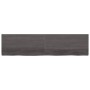 Ripiano Marrone Scuro 200x50x(2-6) cm Massello Rovere Trattato