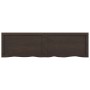 Ripiano Marrone Scuro 140x40x(2-6) cm Massello Rovere Trattato