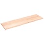Piano per Tavolo 200x60x(2-4) cm Rovere Non Trattato Bordi Vivi