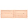 Piano per Tavolo 200x60x(2-4) cm Rovere Non Trattato Bordi Vivi