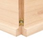 Piano per Tavolo 200x60x(2-4) cm Rovere Non Trattato Bordi Vivi