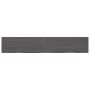 Ripiano Marrone Scuro 220x40x(2-4) cm Massello Rovere Trattato