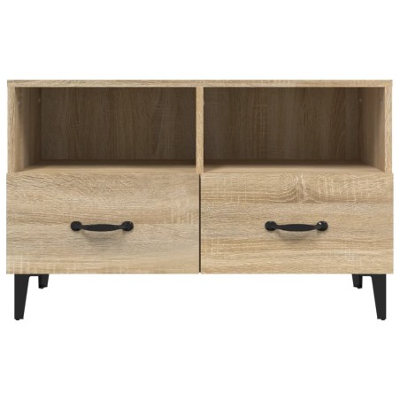 Mobile per TV Rovere Sonoma 80x36x50 cm Legno Multistrato