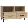 Mobile per TV Rovere Sonoma 80x36x50 cm Legno Multistrato