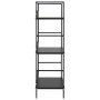 Scaffale Libri 3 Ripiani Nero 60x27,6x90,5 cm Legno Multistrato