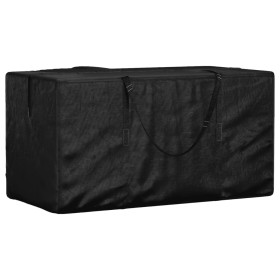 Borsa Porta Cuscini da Giardino Nera 150x75x75 cm Polietilene