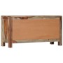 Credenza Grigia 100x30x50 cm in Legno Massello di Sheesham