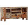 Credenza Grigia 100x30x50 cm in Legno Massello di Sheesham