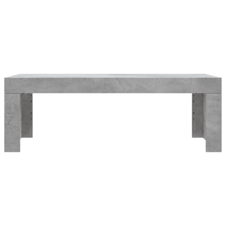 Tavolino Salotto Grigio Cemento 102x50x36 cm Legno Multistrato