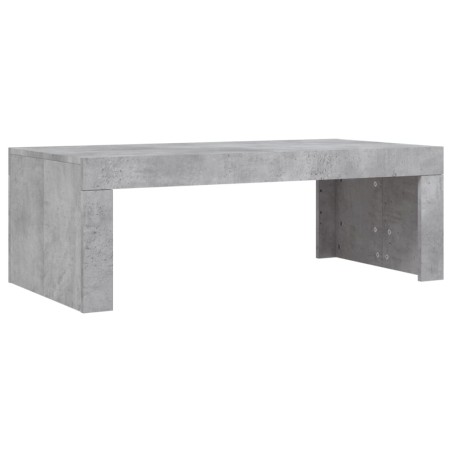 Tavolino Salotto Grigio Cemento 102x50x36 cm Legno Multistrato