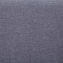 Panca con Vano Portaoggetti 116 cm Grigio Chiaro in Poliestere