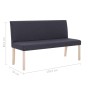 Panca 139,5 cm Grigio Scuro in Poliestere