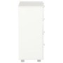 Credenza Bianco Lucido 60x35x80 cm in Legno Multistrato