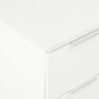 Credenza Bianco Lucido 60x35x80 cm in Legno Multistrato