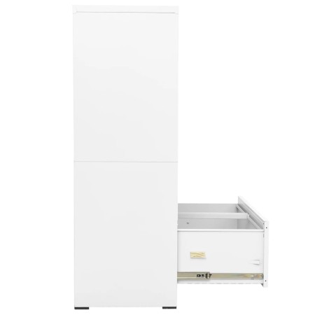 Armadio Classificatore Bianco 90x46x134 cm in Acciaio