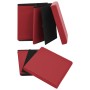 Sgabelli con Contenitore Pieghevoli 2 pz Rosso Vino in PVC