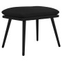 Sgabello Nero 45x29,5x35 cm in Similpelle Lucida