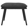 Sgabello Grigio Scuro 45x29,5x35 cm in Tessuto e Similpelle