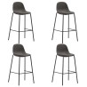 Set da Bar 5 pz in Tessuto Grigio Scuro