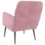 Poltrona Rosa 62x79x79 cm Velluto