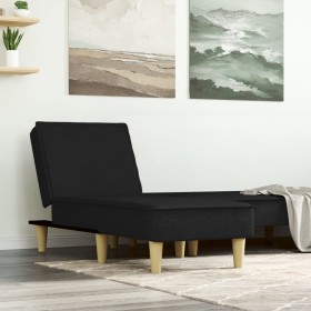 Chaise Longue in Tessuto Nero