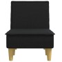 Chaise Longue in Tessuto Nero