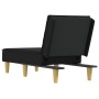 Chaise Longue in Tessuto Nero