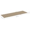 Lettino da Giardino con Cuscino Beige Legno Pino Impregnato